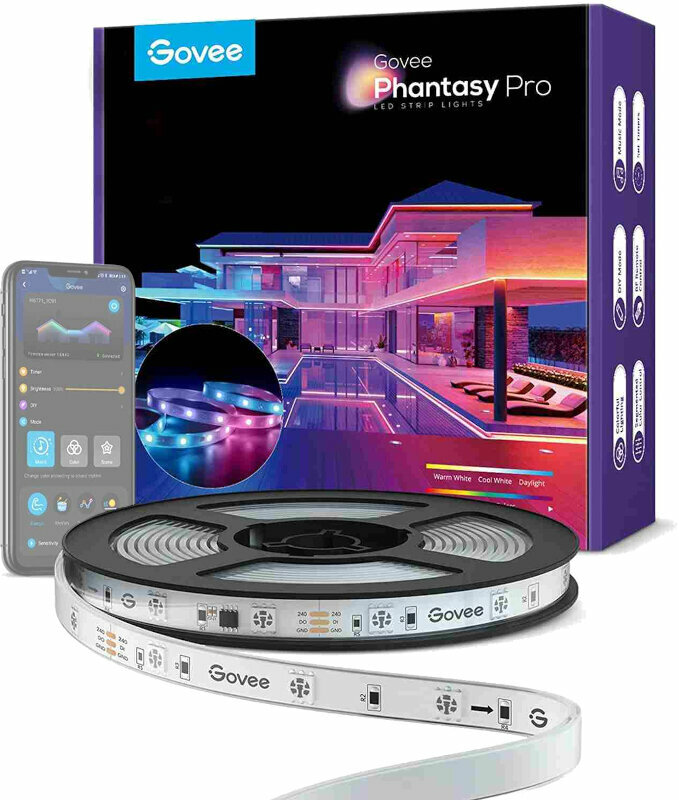 Smart Lighting Govee Phantasy Outdoor Pro Smart LED strap 10m RGBIC