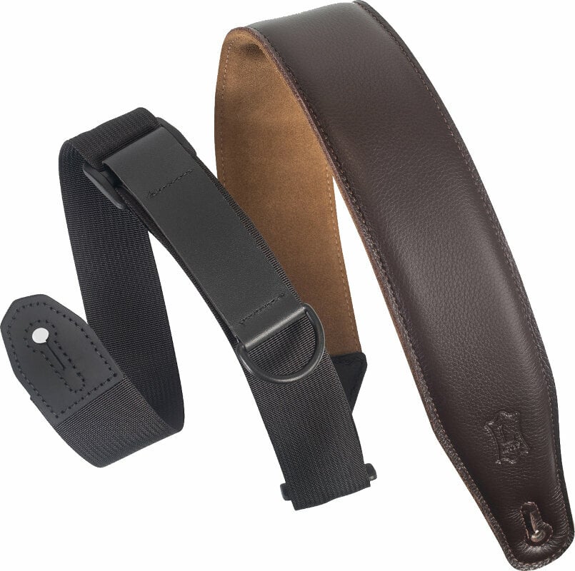 Leather guitar strap Levys MRHGS Leather guitar strap Dark Brown