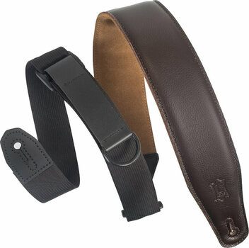 Leather guitar strap Levys MRHGS Leather guitar strap Dark Brown - 1