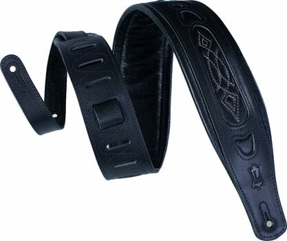 Leather guitar strap Levys PM31 Leather guitar strap Black - 1