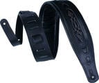 Levy's Rebel Leathers Black Embroidered Guitarremmen