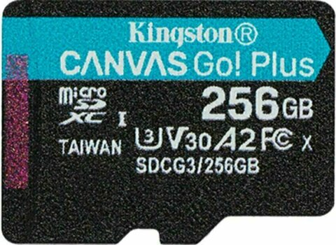 Speicherkarte Kingston 256GB microSDXC Canvas Go! Plus U3 UHS-I V30 SDCG3/256GBSP - 1