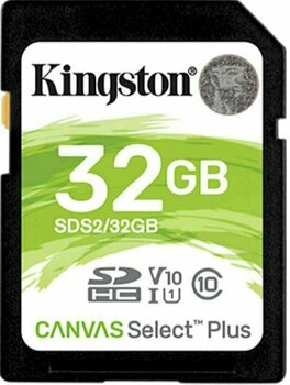 Карта памет Kingston 32GB SDHC Canvas Plus Class10 UHS-I SDS2/32GB - 1