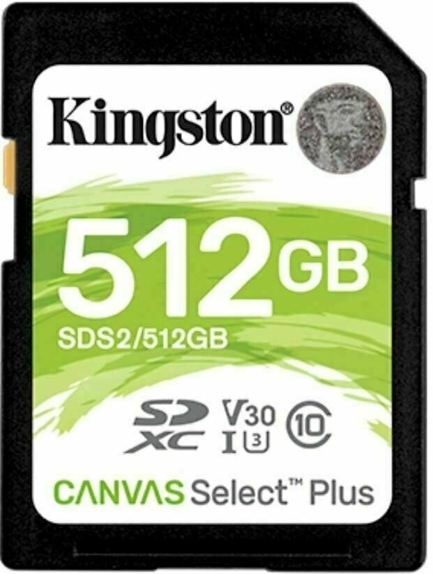 Speicherkarte Kingston 512GB SDXC Canvas Plus UHS-I SDS2/512GB