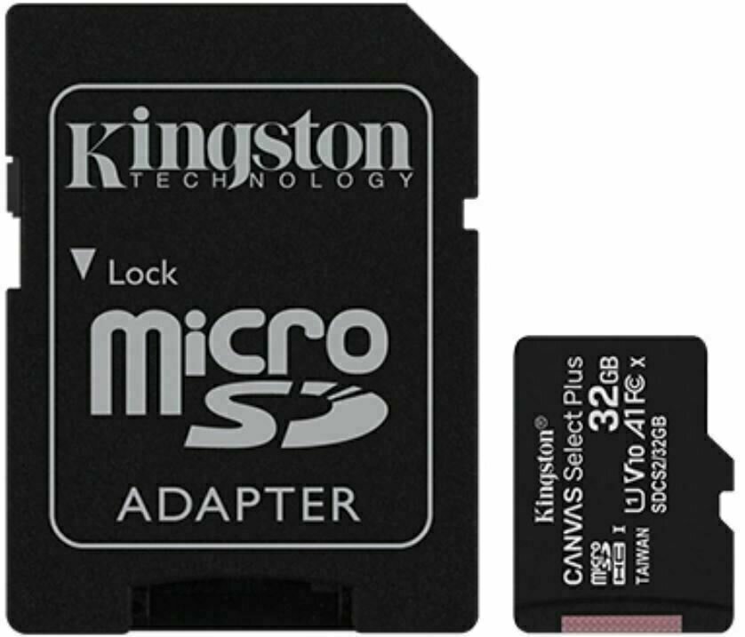 Scheda di memoria Kingston 32GB microSDHC Canvas Plus UHS-I Gen 3 SDCS2/32GB