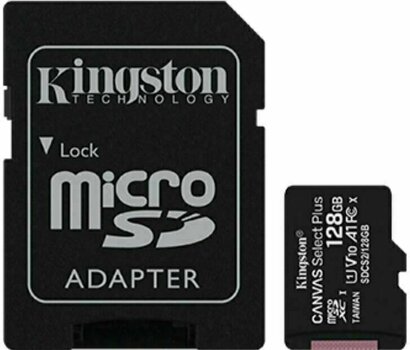 Memory Card Kingston 128GB microSDXC Canvas Plus UHS-I Gen 3 SDCS2/128GB - 1
