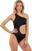Dámske plavky Nebbia One Shoulder Asymmetric Monokini Black S