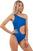 Women's Swimwear Nebbia One Shoulder Asymmetric Monokini Blue M Women's Swimwear