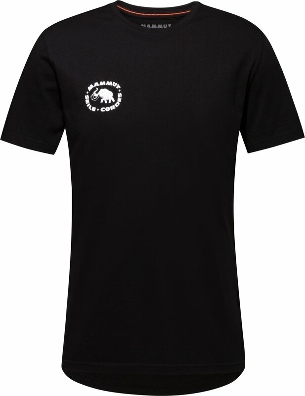 Camisa para exteriores Mammut Seile Men Cordes Black S Camiseta