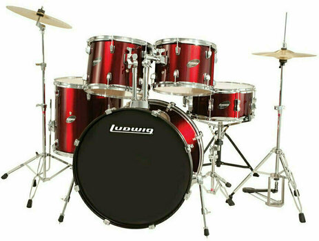 Акустични барабани-комплект Ludwig Accent CS Power Wine Red - 1
