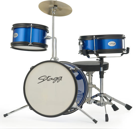 Akustik-Drumset Stagg TIMJR3-12BL