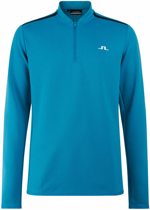 Sudadera con capucha/Suéter J.Lindeberg Tech Bridge Golf Mid Layer Enamel Blue M Sudadera