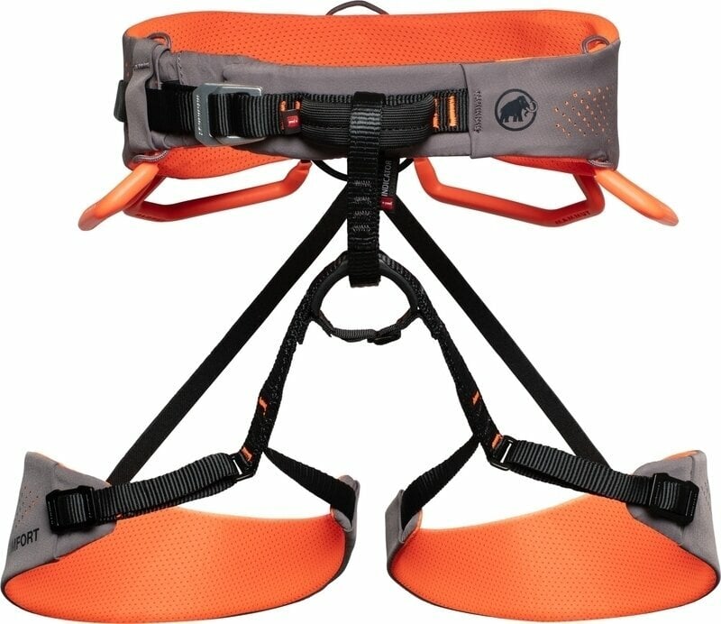 Imbracatura da arrampicata Mammut Comfort Fast Adjust Women S Shark/Safety Orange Imbracatura da arrampicata