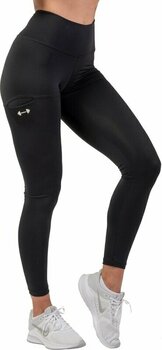 Pantalones deportivos Nebbia Active High-Waist Smart Pocket Leggings Black L Pantalones deportivos - 1