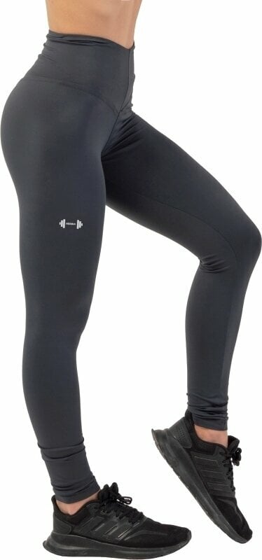 Pantalones deportivos Nebbia Classic High-Waist Performance Leggings Dark Grey XS Pantalones deportivos