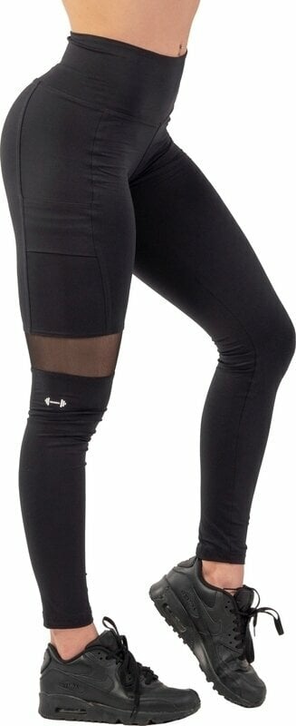 Fitness spodnie Nebbia Sporty Smart Pocket High-Waist Leggings Black S Fitness spodnie