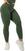 Fitnes hlače Nebbia Organic Cotton Ribbed High-Waist Leggings Dark Green XS Fitnes hlače