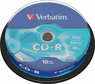 Retro médium Verbatim CD-R 700MB Extra Protection 52x 10pcs 43437 - 1
