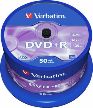 Média rétro Verbatim DVD+R AZO 4,7GB 16x 50pcs 43550 DVD Média rétro - 1