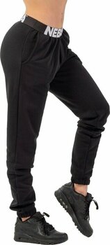 Fitness Trousers Nebbia Iconic Mid-Waist Sweatpants Black XS Fitness Trousers - 1