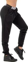 Fitnes hlače Nebbia Iconic Mid-Waist Sweatpants Black S Fitnes hlače