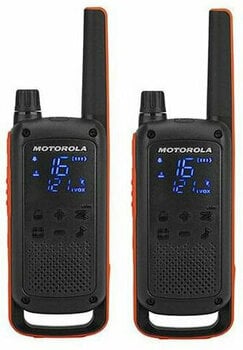Marine VHF Motorola T82 TALKABOUT Black/Orange 2pcs - 1