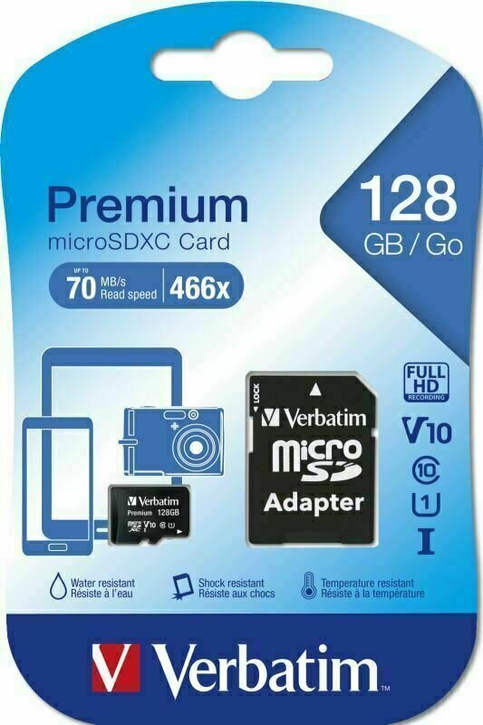Κάρτα Μνήμης Verbatim SDXC 128GB micro Premium