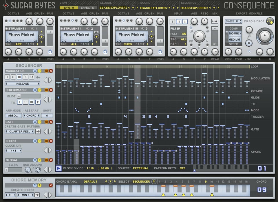 Instrument VST SugarBytes Consequence (Produkt cyfrowy)