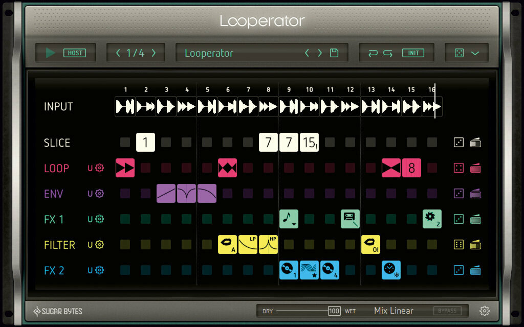 Logiciel de studio Plugins d'effets SugarBytes Looperator (Produit numérique)