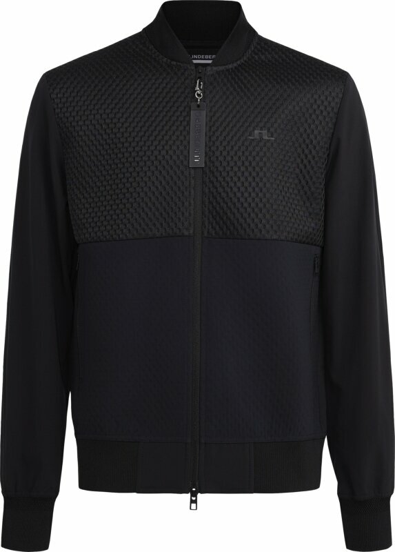 J.Lindeberg Logan Hybrid Bomber Jacket Black M
