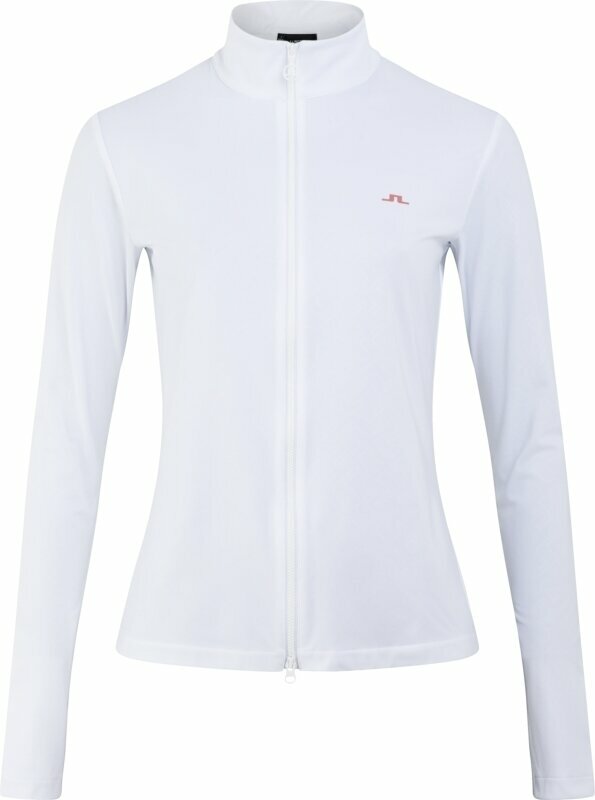 Облекло > Връхни дрехи J.Lindeberg Chet Golf Mid Layer White Jacquard Bridge Monogram M
