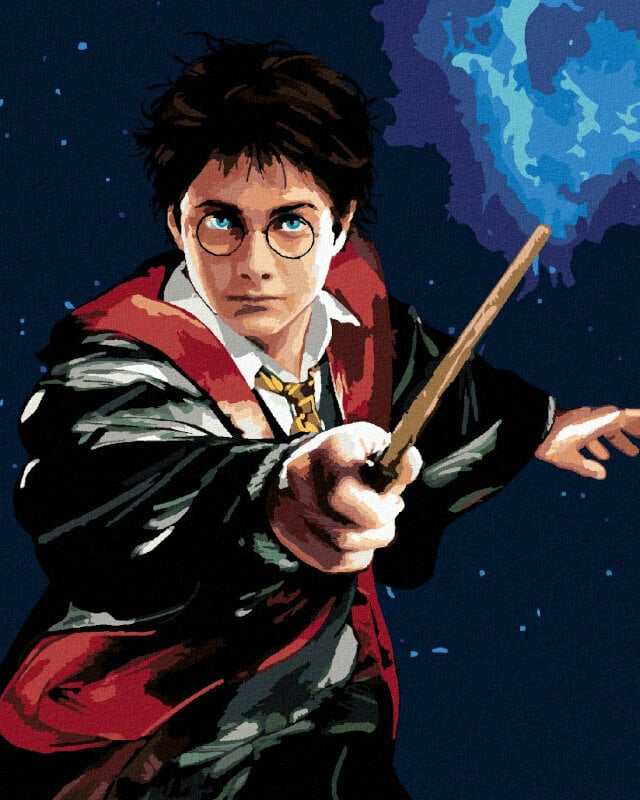 Slikanje po številkah Zuty Barvanje po številkah Harry Potter in palica