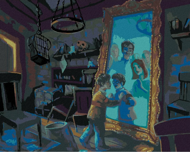 Рисуване по номера Zuty Мозайка Хари Потър и изникналото огледало