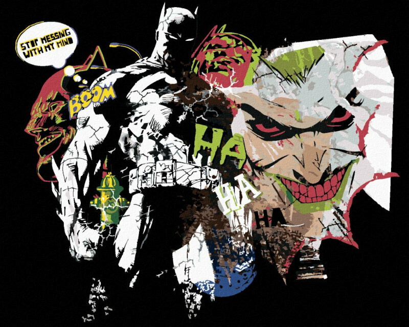 Malen nach Zahlen Zuty Malen nach Zahlen Batman- und Joker-Comics