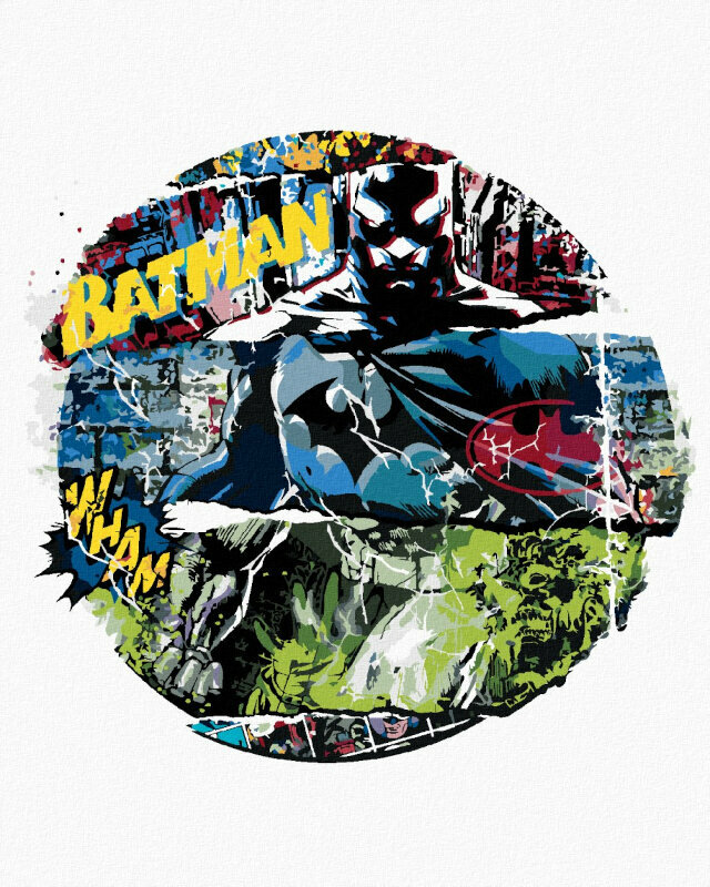 Maľovanie podľa čísel Zuty Maľovanie podľa čísiel Batman Komiks