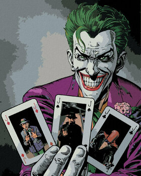 Maľovanie podľa čísel Zuty Maľovanie podľa čísiel Joker a karty Batman - 1