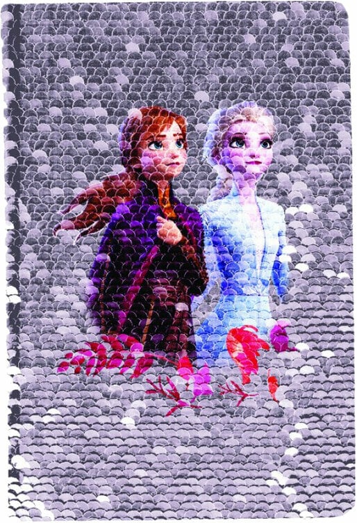 Art and Creative Set Paso Polska Notebook With Glitter Cover A5 Frozen