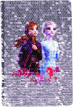 Art and Creative Set Paso Polska Notebook With Glitter Cover A5 Frozen - 1