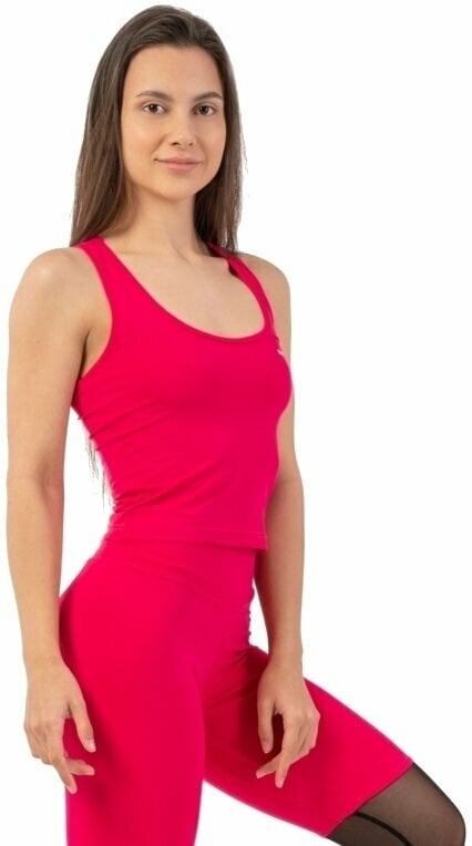 Fitness koszulka Nebbia Sporty Slim-Fit Crop Tank Top Pink S Fitness koszulka