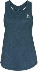 Ärmlösa löpartröjor Odlo Women's Run Easy Blue Wing Teal Melange L Ärmlösa löpartröjor