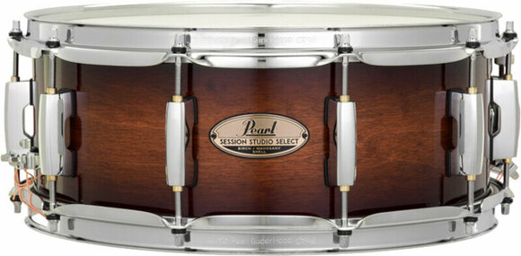 Snare Drum 14" Pearl Session Studio Select STS1455S/C314 14" Gloss Barnwood Brown - 1