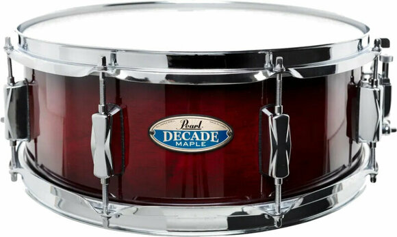 Snare Drum 14" Pearl Decade Maple  DMP1455S/C261 14" Deep Red Burst - 1
