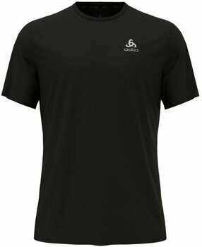 Løbe t-shirt med korte ærmer Odlo Men's Essential Flyer Sort S Løbe t-shirt med korte ærmer - 1