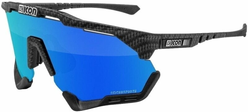 Cycling Glasses Scicon Aeroshade XL Carbon Matt/SCNPP Multimirror Blue/Clear Cycling Glasses