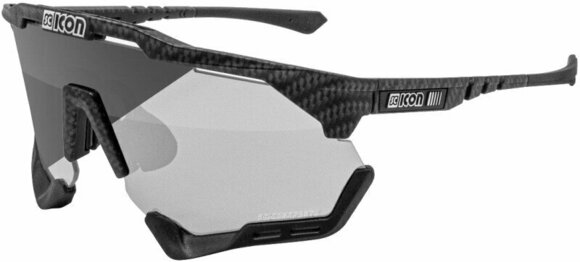 Cycling Glasses Scicon Aeroshade XL Carbon Matt/SCNPP Photochromic Silver Cycling Glasses
