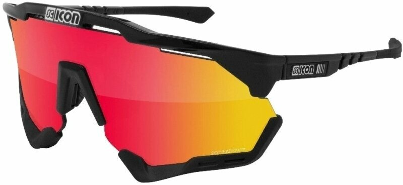 Cyklistické brýle Scicon Aeroshade XL Black Gloss/SCNPP Multimirror Red/Clear Cyklistické brýle