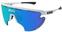 Lunettes vélo Scicon Aerowing Lamon White Gloss/SCNPP Multimirror Blue/Clear Lunettes vélo