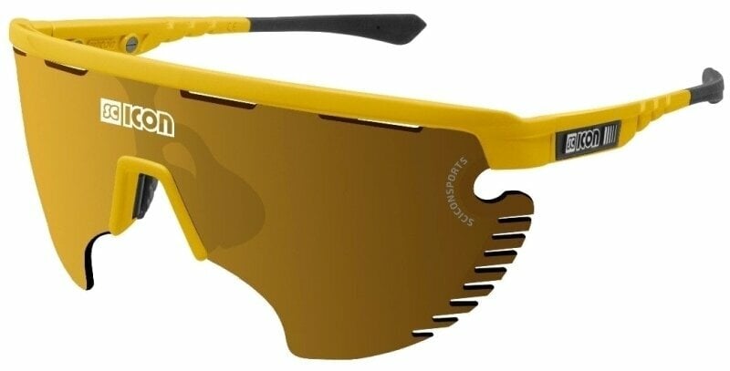 Cyklistické brýle Scicon Aerowing Lamon Yellow Gloss/SCNPP Multimirror Bronze/Clear Cyklistické brýle
