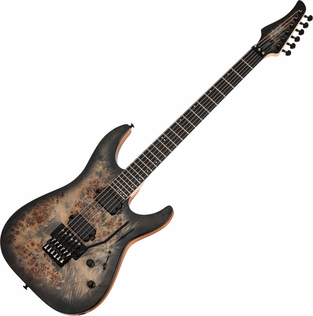 Elektromos gitár Schecter C-6 Pro FR Charcoal Burst