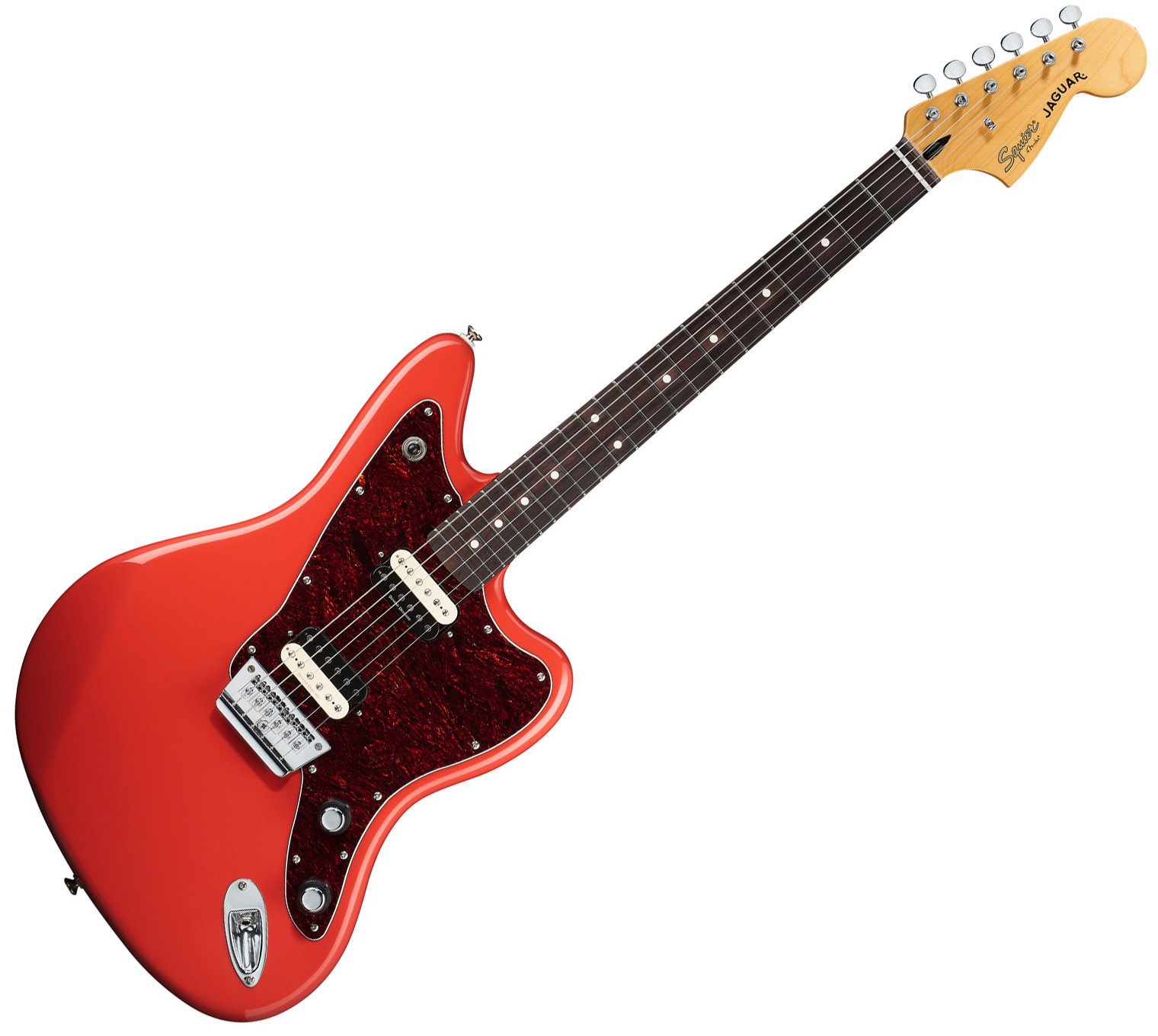 Guitare électrique Fender Squier Vintage Modified Jaguar HH RW Fiesta Red